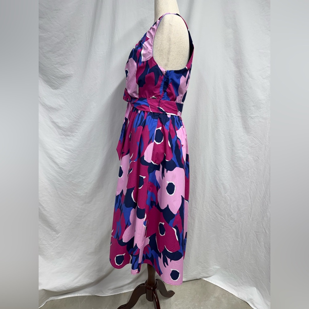Banana Republic Factory Sleeveless Self-Belted V Neck Midi Dress - Picture 4 of 13